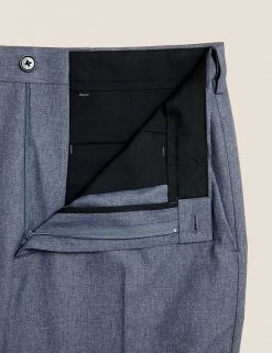 M&S Collection Smart Trousers Regular Fit Flat Front Trousers 44 M&S Collection Smart Trousers Regular Fit Flat Front Trousers -New In Mens Store SD 03 T70 3417Y SA X EC 6