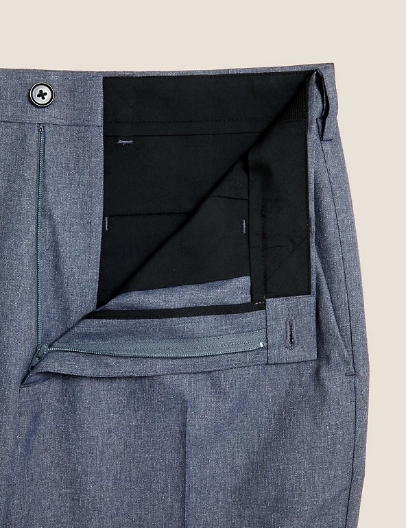 M&S Collection Smart Trousers Regular Fit Flat Front Trousers 22 M&S Collection Smart Trousers Regular Fit Flat Front Trousers - Image 22