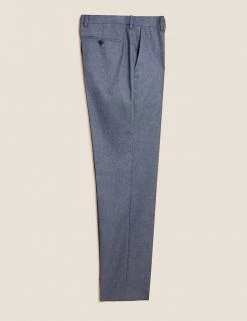 M&S Collection Smart Trousers Regular Fit Flat Front Trousers 39 M&S Collection Smart Trousers Regular Fit Flat Front Trousers -New In Mens Store SD 03 T70 3417Y SA X EC 90
