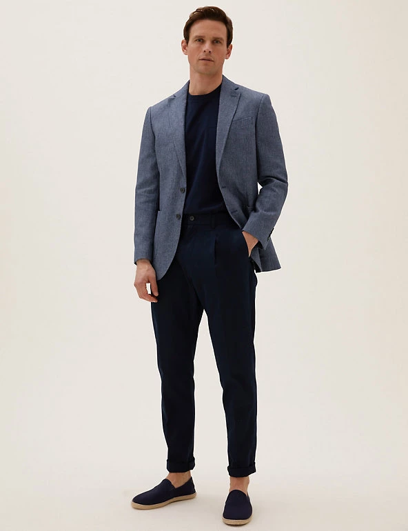 M&S Collection Men's Coats & Jackets Big & Tall Cotton Textured Rich Jacket 3 M&S Collection Men's Coats & Jackets Big & Tall Cotton Textured Rich Jacket - Image 3