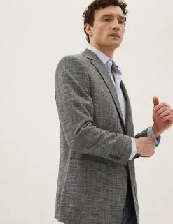 M&S Collection Blazers & Smart Jackets Textured Stretch Jacket -New In Mens Store SD 03 T70 3898T VP X EC 1