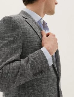 M&S Collection Blazers & Smart Jackets Textured Stretch Jacket -New In Mens Store SD 03 T70 3898T VP X EC 4