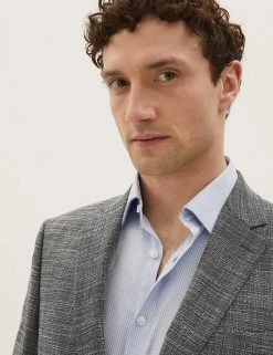 M&S Collection Men's Coats & Jackets Tailored Fit Textured Jacket 10 M&S Collection Men's Coats & Jackets Tailored Fit Textured Jacket -New In Mens Store SD 03 T70 3898X VP X EC 2