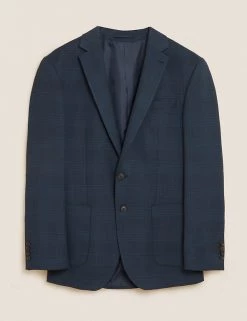 M&S Collection Men's Coats & Jackets Tonal Check Stretch Jacket 7 M&S Collection Men's Coats & Jackets Tonal Check Stretch Jacket -New In Mens Store SD 03 T70 3900T E0 X EC 90