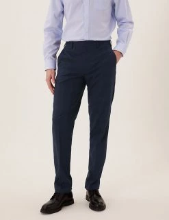 M&S Collection Smart Trousers Regular Fit Check Trousers 9 M&S Collection Smart Trousers Regular Fit Check Trousers -New In Mens Store SD 03 T70 4263Y F0 X EC 1