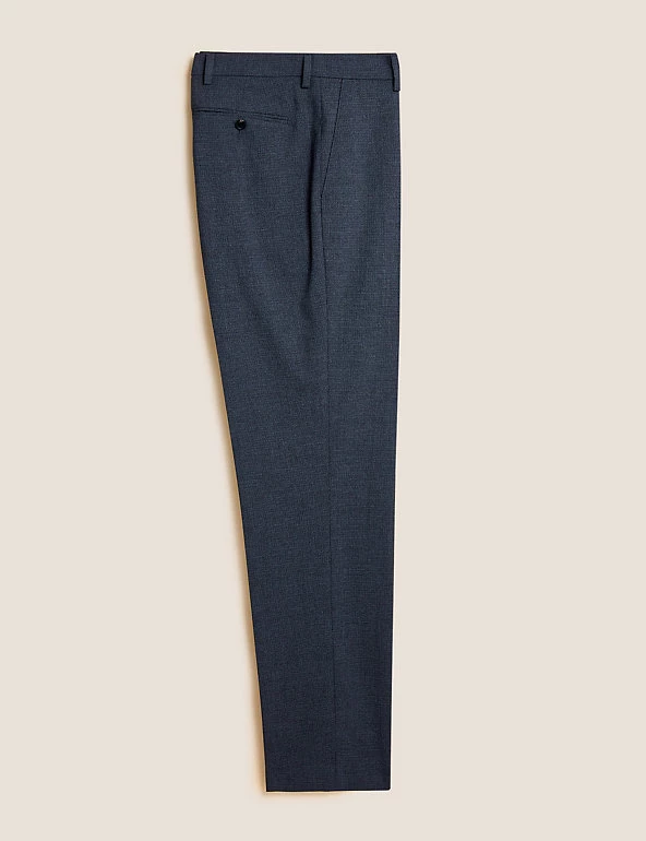 M&S Collection Smart Trousers Big & Tall Regular Fit Textured Trousers 2 M&S Collection Smart Trousers Big & Tall Regular Fit Textured Trousers - Image 2