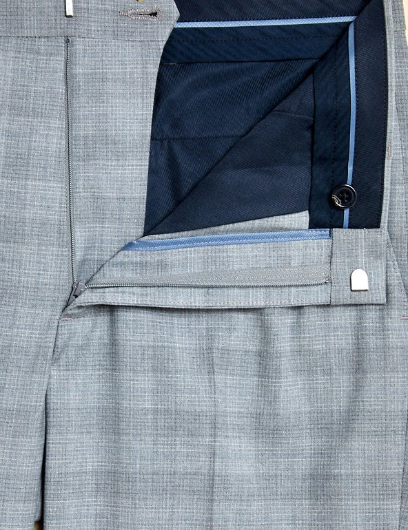 M&S Collection Smart Trousers Big & Tall Regular Fit Check Trousers 6 M&S Collection Smart Trousers Big & Tall Regular Fit Check Trousers - Image 6