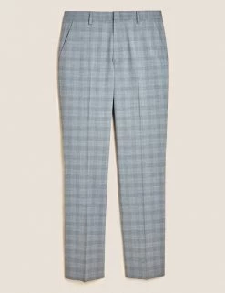 M&S Collection Smart Trousers Big & Tall Regular Fit Check Trousers 13 M&S Collection Smart Trousers Big & Tall Regular Fit Check Trousers -New In Mens Store SD 03 T70 4281X T0 X EC 9