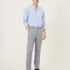M&S Collection Smart Trousers Slim Fit Flat Front Stretch Trousers