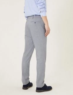 M&S Collection Smart Trousers Slim Fit Flat Front Stretch Trousers -New In Mens Store SD 03 T70 4285F T0 X EC 1