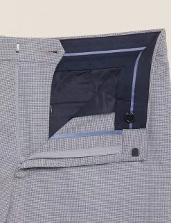 M&S Collection Smart Trousers Slim Fit Flat Front Stretch Trousers -New In Mens Store SD 03 T70 4285F T0 X EC 6
