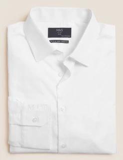 M&S Collection Personalised Gifts For Him Personalised Men's Slim Fit Cotton Shirt