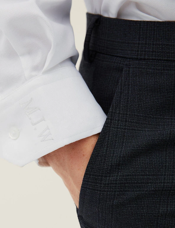 M&S Collection Personalised Gifts For Him Personalised Men's Slim Fit Cotton Shirt 2 M&S Collection Personalised Gifts For Him Personalised Men's Slim Fit Cotton Shirt - Image 2