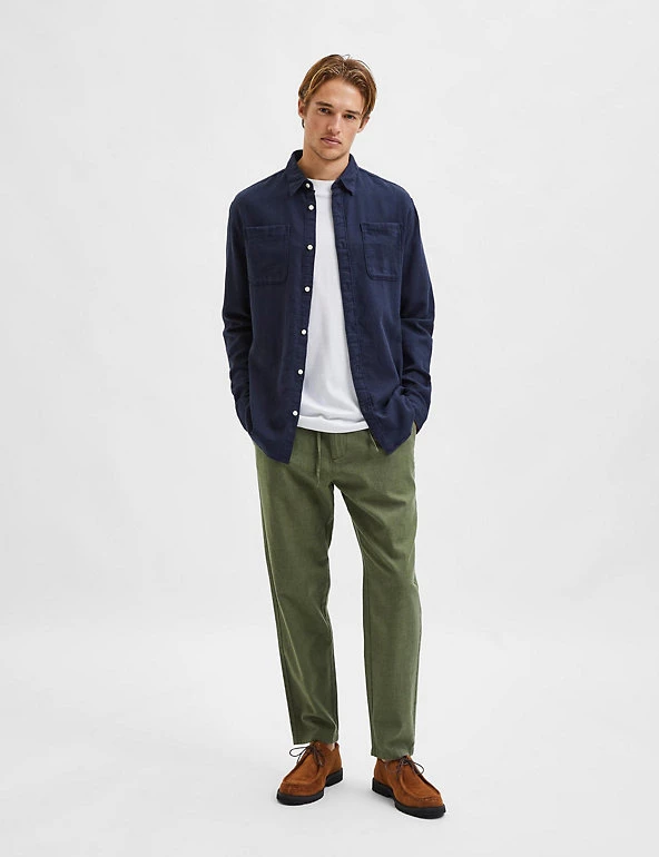 SELECTED HOMME Casual Shirts Cotton Rich Shirt 1 SELECTED HOMME Casual Shirts Cotton Rich Shirt