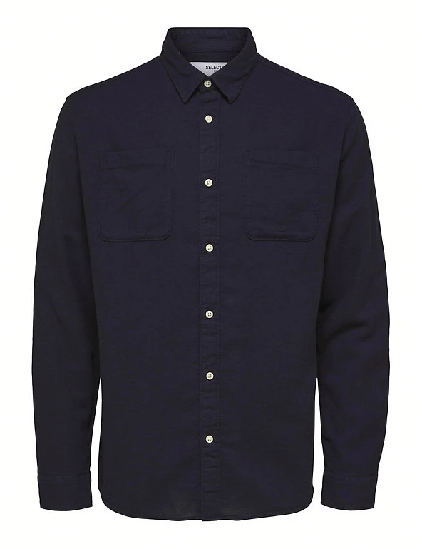 SELECTED HOMME Casual Shirts Cotton Rich Shirt 2 SELECTED HOMME Casual Shirts Cotton Rich Shirt - Image 2