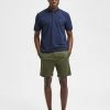 SELECTED HOMME Men's Shorts Cotton Rich Chino Shorts