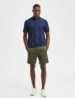 SELECTED HOMME Men's Shorts Cotton Rich Chino Shorts