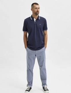 SELECTED HOMME Men's Shirts Organic Cotton Tipped Polo Shirt 17 SELECTED HOMME Men's Shirts Organic Cotton Tipped Polo Shirt -New In Mens Store SD 10 T18 1071N F4 X EC 1