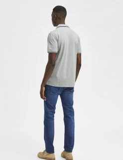 SELECTED HOMME Men's Shirts Organic Cotton Tipped Polo Shirt 13 SELECTED HOMME Men's Shirts Organic Cotton Tipped Polo Shirt -New In Mens Store SD 10 T18 1071N T4 X EC 2