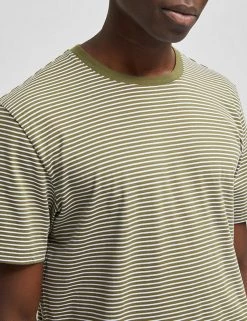 SELECTED HOMME Men's T-shirts Organic Cotton Striped Crew Neck T-Shirt -New In Mens Store SD 10 T18 1079N J4 X EC 2