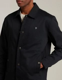 Farah Men's Coats & Jackets Cotton Rich Harrington Jacket -New In Mens Store SD 10 T18 1408 F0 X EC 1