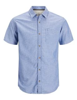 JACK & JONES Casual Shirts Slim Fit Pure Cotton Shirt -New In Mens Store SD 10 T18 2301 E4 X EC 90