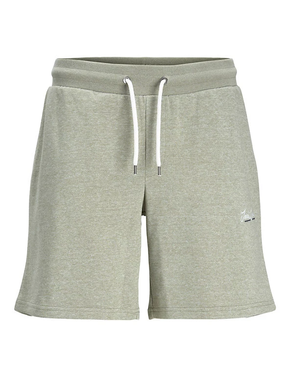 JACK & JONES Men's Shorts Cotton Blend Sweat Shorts 2 JACK & JONES Men's Shorts Cotton Blend Sweat Shorts - Image 2