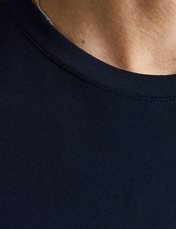 JACK & JONES Men's T-shirts Pure Cotton Crew Neck T-Shirt 5 JACK & JONES Men's T-shirts Pure Cotton Crew Neck T-Shirt - Image 5