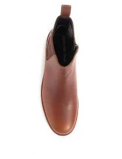 Jones Bootmaker Men's Boots Leather Side Zip Chelsea Boots -New In Mens Store SD 10 T19 1117 VS X EC 1