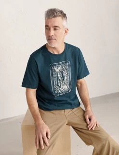 Seasalt Cornwall Men's T-shirts Organic Cotton Crew Neck Printed T-Shirt -New In Mens Store SD 10 T19 1531 E4 X EC 1