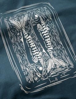 Seasalt Cornwall Men's T-shirts Organic Cotton Crew Neck Printed T-Shirt -New In Mens Store SD 10 T19 1531 E4 X EC 3