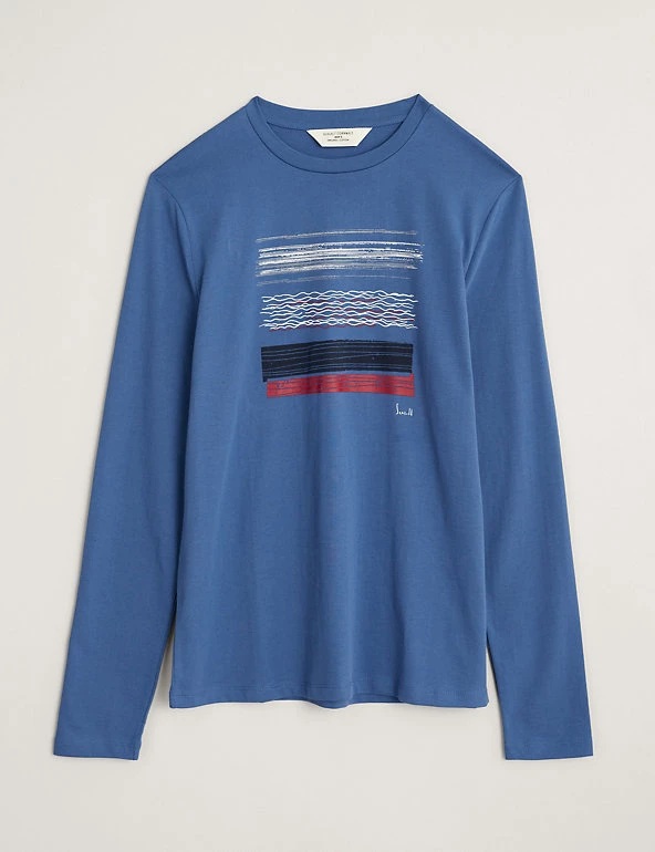 Seasalt Cornwall Men's T-shirts Organic Cotton Graphic Long Sleeve T-Shirt 2 Seasalt Cornwall Men's T-shirts Organic Cotton Graphic Long Sleeve T-Shirt - Image 2