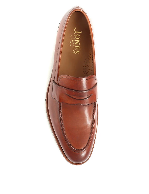 Jones X Loake Men's Shoes Leather Slip-On Loafers 8 Jones X Loake Men's Shoes Leather Slip-On Loafers - Image 8