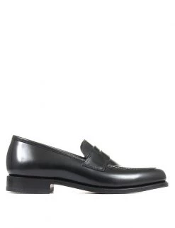 Jones X Loake Men's Shoes Leather Slip-On Loafers