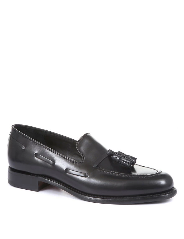 Jones X Loake Men's Summer Shoes Leather Slip-On Loafers 2 Jones X Loake Men's Summer Shoes Leather Slip-On Loafers - Image 2