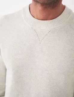 White Stuff Men's Jumpers Pure Cotton Textured Crew Neck Jumper -New In Mens Store SD 10 T19 1714 NB X EC 1