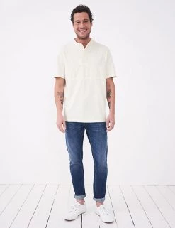 White Stuff Men's Rugby Shirts Pure Cotton Grandad Collar Rugby Shirt 18 White Stuff Men's Rugby Shirts Pure Cotton Grandad Collar Rugby Shirt -New In Mens Store SD 10 T19 1737 NB X EC 0