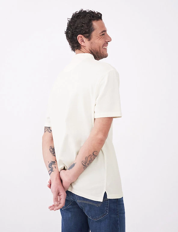 White Stuff Men's Rugby Shirts Pure Cotton Grandad Collar Rugby Shirt 10 White Stuff Men's Rugby Shirts Pure Cotton Grandad Collar Rugby Shirt - Image 10