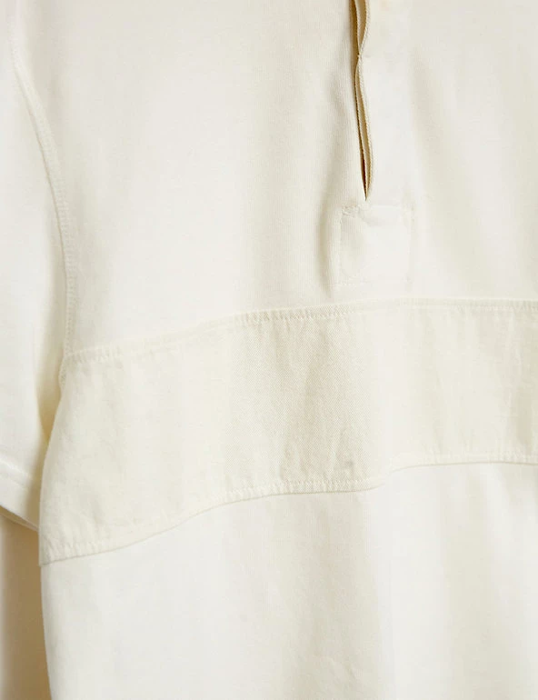 White Stuff Men's Rugby Shirts Pure Cotton Grandad Collar Rugby Shirt 12 White Stuff Men's Rugby Shirts Pure Cotton Grandad Collar Rugby Shirt - Image 12