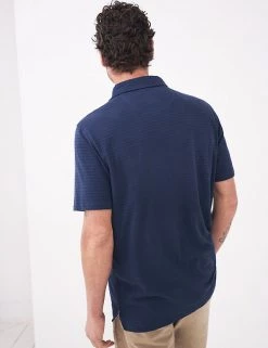 White Stuff Men's Polo Shirts Pure Cotton Textured Polo Shirt -New In Mens Store SD 10 T19 1738 F4 X EC 2