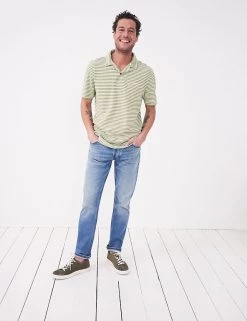 White Stuff Men's Polo Shirts Pure Cotton Striped Revere Polo Shirt -New In Mens Store SD 10 T19 1740 J4 X EC 0