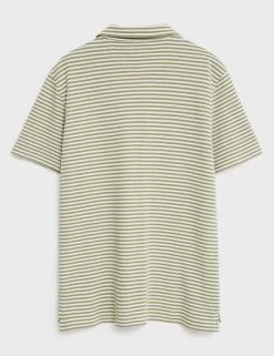 White Stuff Men's Polo Shirts Pure Cotton Striped Revere Polo Shirt -New In Mens Store SD 10 T19 1740 J4 X EC 3