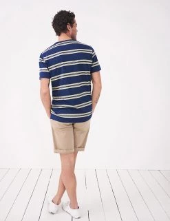 White Stuff Men's T-shirts Pure Cotton Striped Crew Neck T-Shirt -New In Mens Store SD 10 T19 1743 XU X EC 2