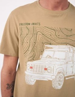 White Stuff Men's T-shirts Pure Cotton Freedom Awaits Graphic T-Shirt -New In Mens Store SD 10 T19 1749 NB X EC 1