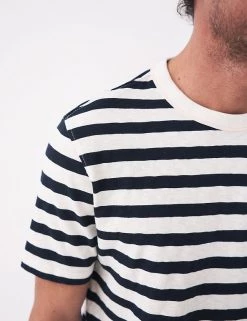 White Stuff Men's T-shirts Pure Cotton Striped Crew Neck T-Shirt -New In Mens Store SD 10 T19 1766 F4 X EC 1