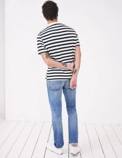White Stuff Men's T-shirts Pure Cotton Striped Crew Neck T-Shirt -New In Mens Store SD 10 T19 1766 F4 X EC 2