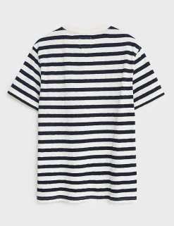 White Stuff Men's T-shirts Pure Cotton Striped Crew Neck T-Shirt -New In Mens Store SD 10 T19 1766 F4 X EC 3
