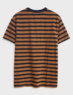 White Stuff Men's T-shirts Pure Cotton Striped Crew Neck T-Shirt -New In Mens Store SD 10 T19 1767 N4 X EC 3