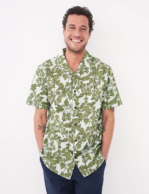 White Stuff Casual Shirts Pure Cotton Printed Shirt 1 White Stuff Casual Shirts Pure Cotton Printed Shirt