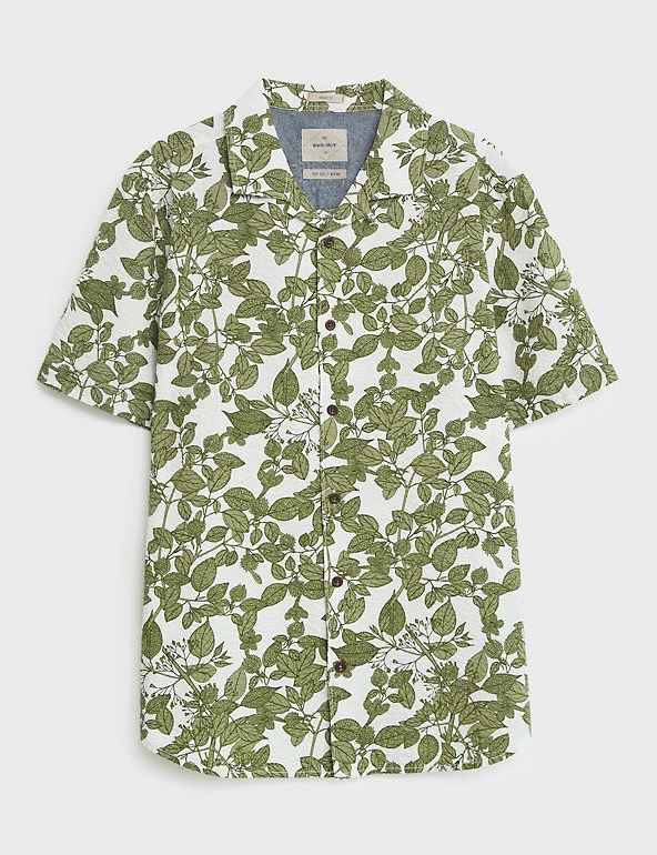 White Stuff Casual Shirts Pure Cotton Printed Shirt 2 White Stuff Casual Shirts Pure Cotton Printed Shirt - Image 2